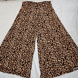 L & B Palazzo Pants in Animal Print NWT Size 3X
